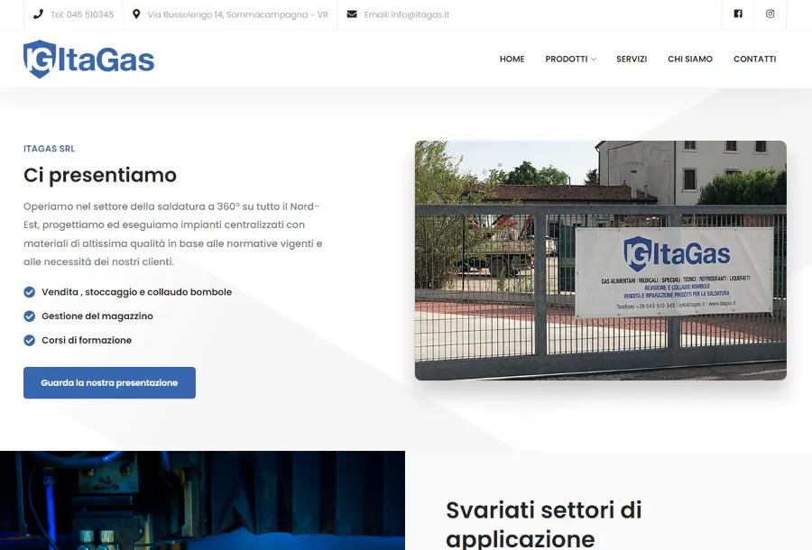 Progetto realizzato da AMAWEB per Itagas