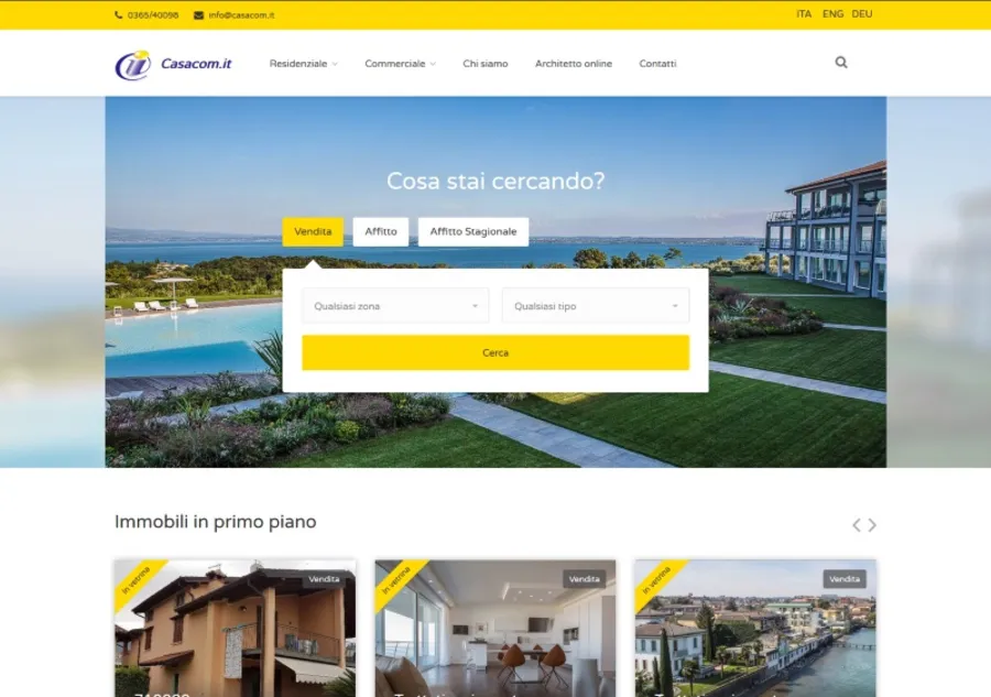 Progetto realizzato da AMAWEB per Casacom