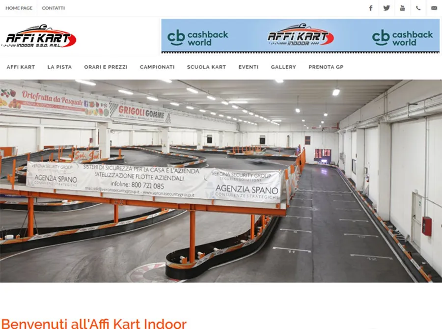 Progetto realizzato da AMAWEB per Affi Kart