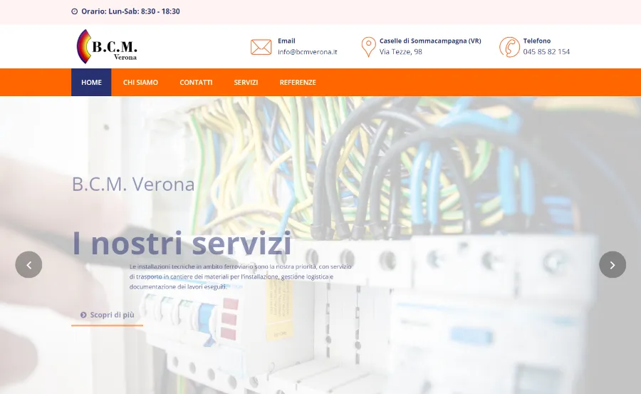 Progetto realizzato da AMAWEB per BCM Verona