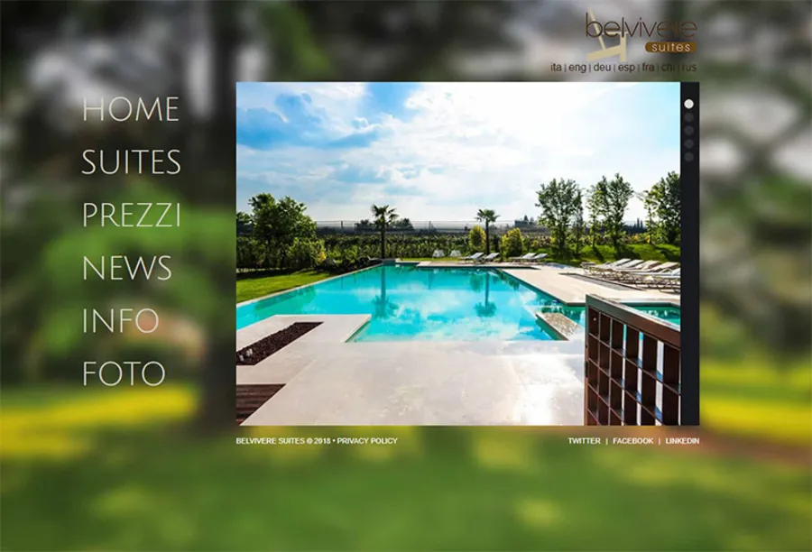 Progetto realizzato da AMAWEB per Belvivere Suites