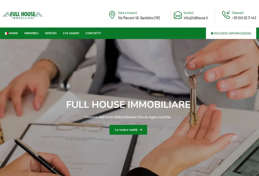 Progetto realizzato da AMAWEB per Fullhouse